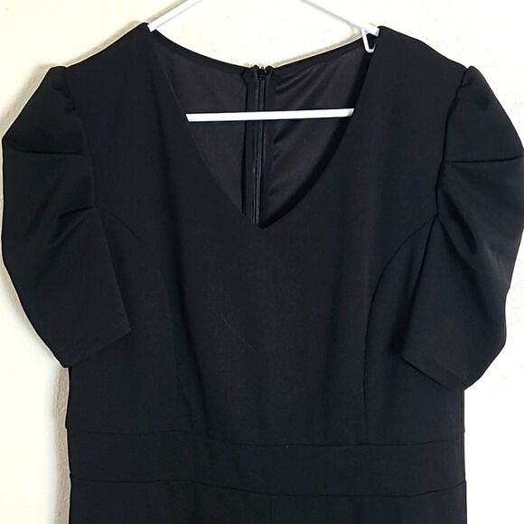 Black Short Sleeve Jumpsuit, Size XL,  NWOT - Picture 4 of 13